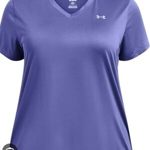 Under Armour Women's Short Sleeve V-Neck Tee - Lavender
